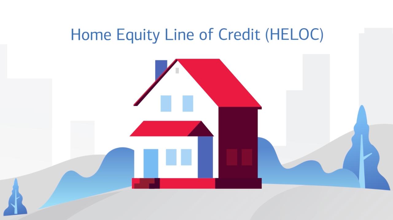 Home equity line of credit is a revolving source of funds, much like a credit line.