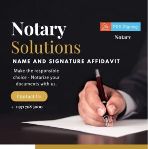 What is an affidavit of name and signature? Why does it require ...