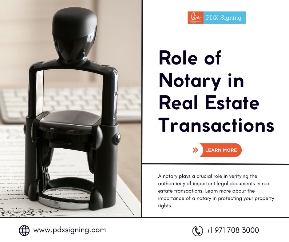 The Role of a Notary services in real estate 