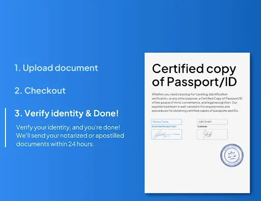 notarised passport