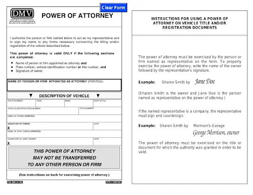 power of attorney