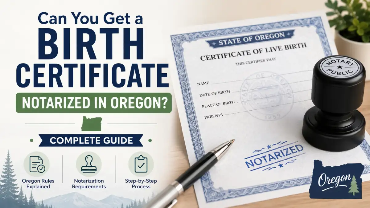 Can You Get a Birth Certificate Notarized in Oregon? Complete Guide